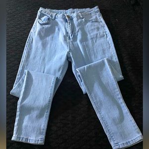 Blue High Stretch Skinny Jeans